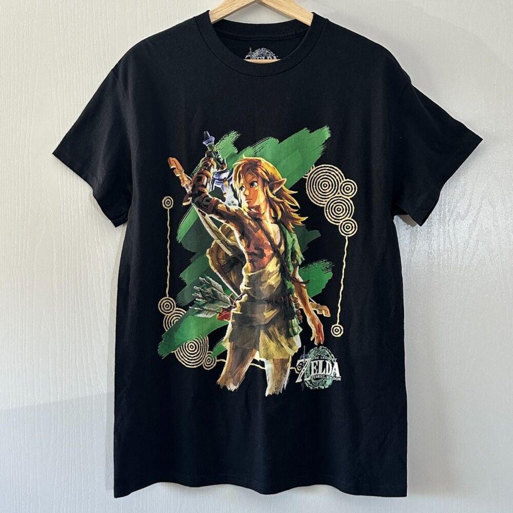 Legend Of Zelda Black Tears Of The‎ Kingdom Nintendo T Shirt Size Medium